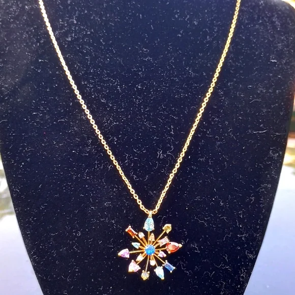 Kate Spade Fireworks Floral Pendant Necklace - Picture 2 of 4